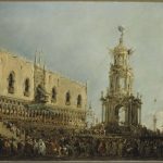 77-Il-doge-assiste-alla-festa-del-GiovedA-grasso-in-Piazzetta-1712–1793
