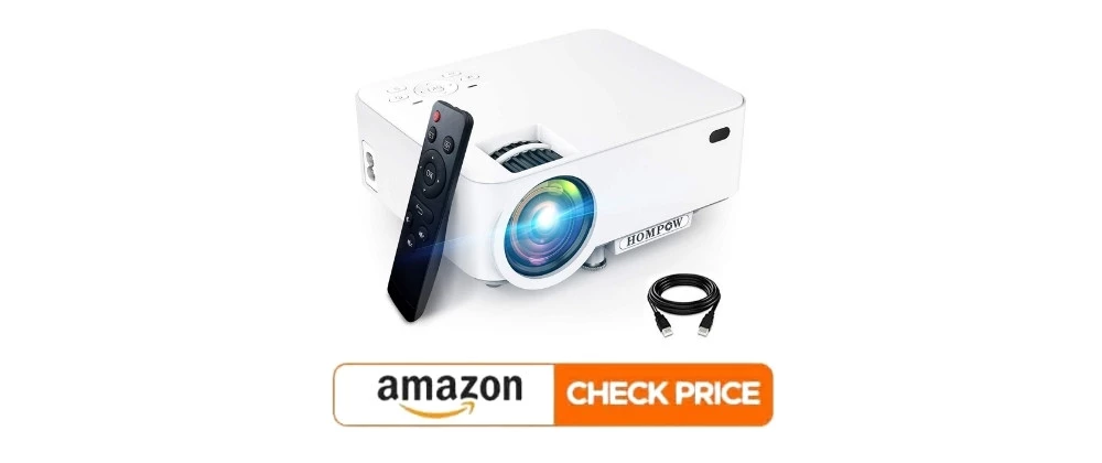 OMPOW Portable Projector 1080P